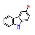 UIV CHEM OLED intermediate Carbazole Series 3-Bromo-9H-Carbazole CAS:1592-95-6